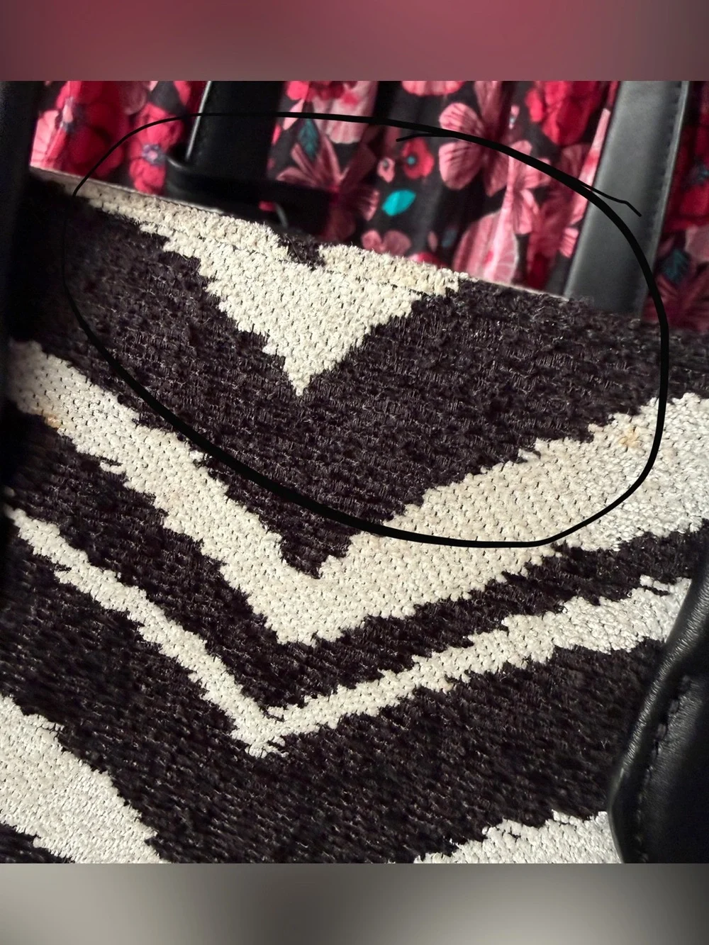 Kate Spade Manhattan Bold Zebra Boucle Jacquard Small Tote Bag